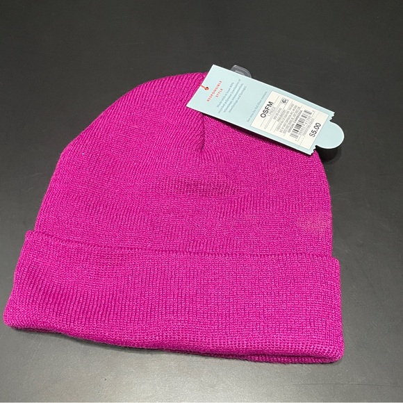 Bundle of 2 Cuffed Beanie OSFM | Pink and Orange #B917 - Picture 2 of 5